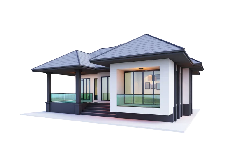 small home 3d rendering
