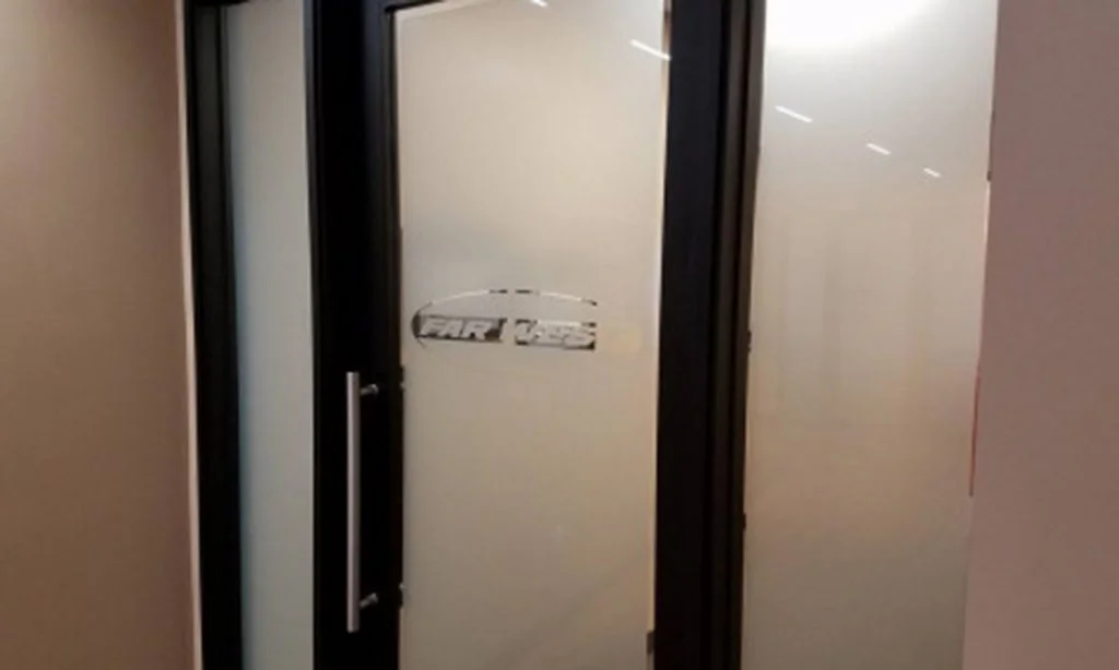 office interior with window film design