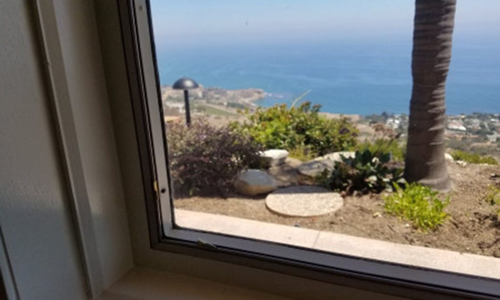home interior window lookout