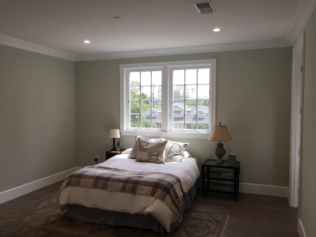 bedroom interior with window