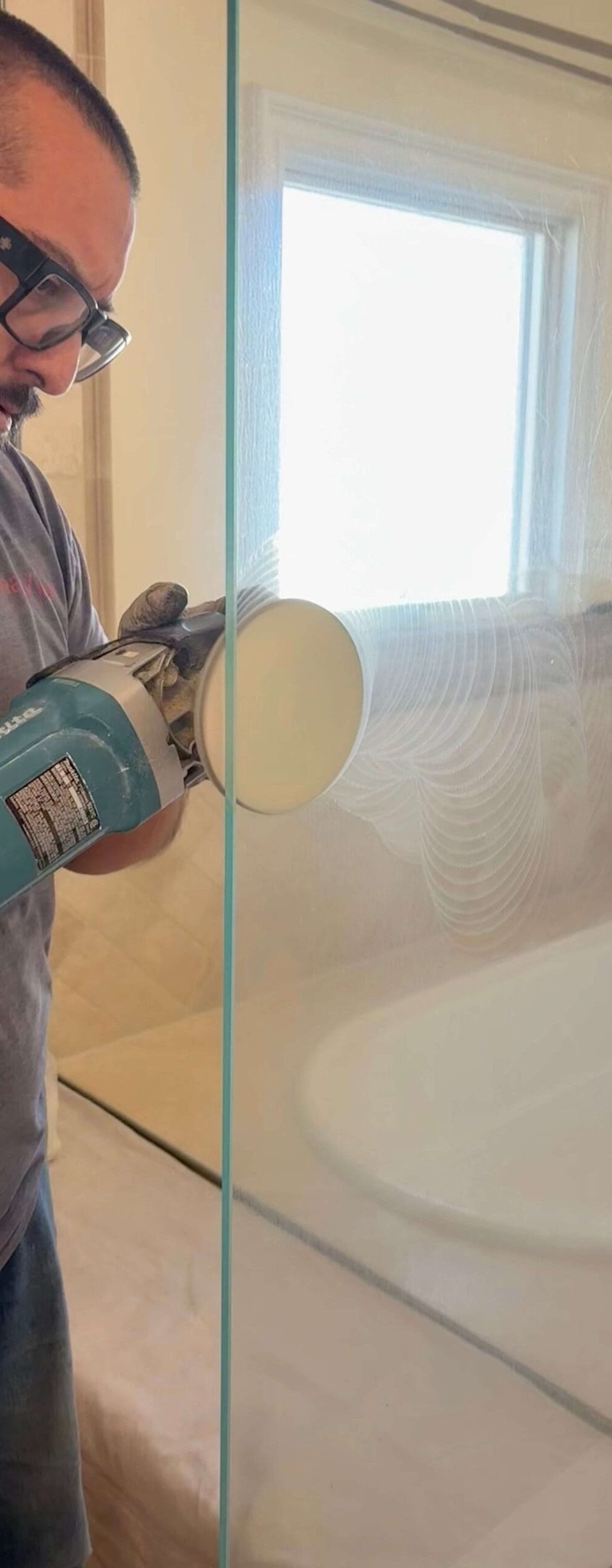 During Glass Restoration